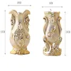 Oggetti decorativi Figurine Vaso in porcellana smerigliata oro Fiore in ceramica avanzato vintage per sala studio Corridoio Decorazione di nozze per la casa 230701