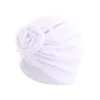 Femmes élastique torsion coton noué Turban casquette musulmane femmes islamique intérieur Hijab casquettes chimio casquette cheveux accessoires