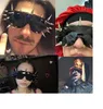 Pendant Necklaces Punk Rocker Large Shield Pointed Head Fashion Novelty Club Sunglasses
