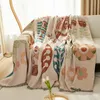 Chair Covers Cute Plaid Tassel Knitted Blankets Bohemian Soft Tapestry Geometric Nap Blanket Vintage Home Decor Sofa Cover 230701