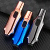 Double Blue Flame Windproof Jet Turbo Refillable Gas Cigar Lighter Spray Gun Outdoor Powerful Metal Cigarette TSKL