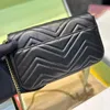 Klasyczna torba damska moda crossbody metalowe logo logo 2-częściowy skórzany link torba na ramię