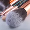 Brushes Fld10/15 pièces ensemble de pinceaux de maquillage Kabuki en marbre cosmétique ombre à paupières fond de teint Blush mélange beauté maquillage brosse outils Maquiagem