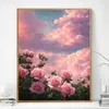 diy digital oil painting flower building landscape fill handmade diy decompression advanced sense of living room bedroom decorative painting