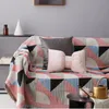 Stol täcker rutor retro soffa täcker filt multifunktionell dekorativ piano tapestry cobertor tofs picknick matta 230701