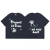 Schuimborduurwerk Top-T-shirts met korte mouwen voor heren en dames Zomer hiphop baggy T-shirt