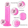 Erotisk mjuk enorm dildo realistisk god enorm kvinnlig penis stark sugkopp för kvinna vuxen g-spot