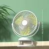 1pc Creative 6-inch Sector Clip Fan, Soft Light Atmosphere Lamp, Cool Lighting, Desktop Dormitory Home Usb Fan, Large-capacity Battery Fan, Summer Essential