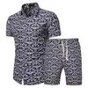 Masowe męskie koszule i szorty luksusowy bluzka moda czysta bawełniana literowa odzież Suit Stupit