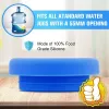 5 Gallon Water Jug Drinkware Lid Cap Silicone Spill Resistant Reusable Replacement Cap Fits 55mm Bottles FY5737 0702