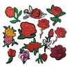 Lote de 12 pçs Remendos de flores pequeno aplique de flor bordado ferro em costurar remendo de rosa roupas faça você mesmo 254 m