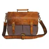 Cartelle da lavoro Vbiger da uomo 15 "Borsa da lavoro da lavoro Canvas Messenger Shoulder Computer Office Cartella Cartella Durevole ed elegante 230701