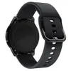 Bracelets de montre intelligents en silicone Est 20mm 22mm pour Samsung Galaxy Active 2 3 Gear S2 Bracelet Bracelet Bandes avec boucle en métal de couleur