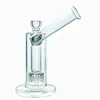 Glass Hookah Clear 흡연 건 매트릭스 사이드카 조류 케이지 PERC 필터 고품질 18mm 커넥터 GB-187