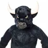 Traje de mascote de touro preto personalizado 223w