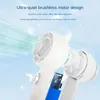 New Mini Semiconductor Refrigeration Sheet Ice Handheld Fan USB Portable Turbine Handheld Fan Office Countertop Blower Fan With Built-in 2200mA Battery