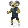 Traje de mascote de carneiro esportivo personalizado de alta qualidade traje de anúncio fantasia personalizado