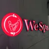 Customized 3D Led Letter Sign Outdoor Waterproof front Lighting acrylic channel letters Face lit Shop Sign