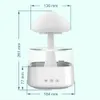 Essential Oils Diffusers Mushroom Rain Oil Colorful Night Light Mini Aroma Diffuser Moisturize Skin Home Decor for Bedroom Kids Room 230701