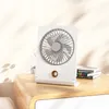 1pc Ventilatore da scrivania silenzioso e ventoso, ventola di raffreddamento a spruzzo ultrasottile a parete, mini ventilatore ricaricabile tramite USB per dormitorio studentesco, ufficio, estate essenziale