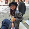 Hepburn Oversize japanische Frauen Frühling achteckige Hut Hüte stilvolle Maler Newsboy Caps Maler Wolkenform Baskenmütze Hüte Gorro