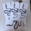 Tatuaggi Temporanei 100pc Fiore Braccio Serpente Impermeabile Autoadesivo Del Tatuaggio Temporaneo Uomo Donna Grande Formato Nero Freddo Moda Personalità Arte Tatuaggio Finto Set 230701