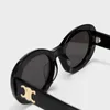 Designer-Ce-Sonnenbrille Arc De Triomphe-Sonnenbrille mit ovalem Rahmen, weiße Sonnenbrille, Netzrot, gleiche Qualität