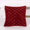 Luxury Warm Plush Cover Soft Solid Color Sofa Chair Pillowcase Comfortable Office Car Back Cushion Case