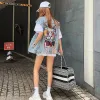 Women s Vests Jaket Rompi Denim Kembali Kucing Musim Semi Panas Gaya Korea Kardigan Wanita Longgar Lubang Pita Fashion Jeans Mantel Gilet