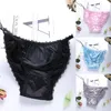 Calcinha Feminina Sexy Cueca Seda Sem Costura Cetim Cueca Cueca Feminina Plus Size Cueca Cueca 251k