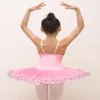 Robe de Ballet professionnelle rose pour filles Tutu enfant lac des cygnes Costume rouge enfants crêpe Dancewear scène Wear276I