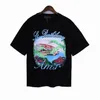 SS23 반바지 T 셔츠 여성 디자이너 의류 셔츠 Tshirt 남성 반바지 CALIFORNIA BAR APPLIQUE PRECIOUS MEMORIES TEEs Fashion Top OVERSIZED 22 FOOTBALL TEE