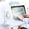 Cafele USB Small Fan Desktop Fan、2000 MAH USB充電は軽量でポータブルで、充電とプラグの装置、屋外のホームオフィス旅行に適しています