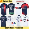 22 23 maglia da calcio MBAPPE 2022 2023 HAKIMI SERGIO RAMOS WIJNALDUM ICARDI PSGs maglia da calcio Mens manica lunga Jersey bambini Kit