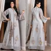 Ethnische Kleidung MD 2021 Abayas für Frauen Dubai Muslimische Kaftan Pailletten Stickerei Elegante Kleider Plus Größe Afrikanische Boubou Islamische Kimo188R