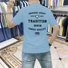 men's short sleeved pure cotton minimalist letter printed top for youth slim fitting and versatile trendy style