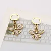 Fashion Popular Dangle & Chandelier Women Diamond Flower Pendant Designer Earrings Jewelry Woman Accessories