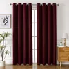 Sheer Curtains Grommet Solid Blackout for Bedroom and Living Room Window Drapes Thermal Insulated Darkening 230701