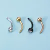 Navelring Doe-het-zelf sieraden maken Benodigdheden Bevindingen Accessoire Vervangende staaf Knus Daith Bar Body Piercing Gebogen Barbell