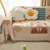 Chair Covers Cute Plaid Tassel Knitted Blankets Bohemian Soft Tapestry Geometric Nap Blanket Vintage Home Decor Sofa Cover 230701