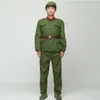 Noord-Koreaans soldatenuniform Rode bewakers groen prestatiekostuum toneelfilm televisie Acht Route Leger Outfit Vietnam Military281I