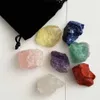 Dekorativa föremål Figurer 7 Färger Set Natural Quartz Reiki Energy Healing Crystals Seven Chakra Stone Yoga Home Decoration SMyckesgåva 230701