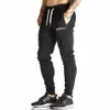 Hele Heren Trainingspak Bodems Katoen Fitness Skinny Joggers Zweetbroek Pantalones Chandal Hombre Casual Broek Katoen Streetwea296A