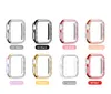 pour Apple Smart Watches 8 45mm 49mm étui de protection demi-paquet incrusté de diamants à une rangée iWatch 7 6 SE 5 PC boîtier galvanisé couleur étoile