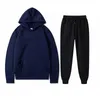 Sweats à capuche pour hommes Sweatshirts Survêtements Ensemble de luxe Automne Noir Designer Impression Lettre Blanc Arc-en-ciel Couleur Sports Mode Cordon de coton Haut à manches courtes Taille S à XXXL