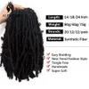 Echthaar-Perücken, ALORORO Kunsthaar-Loks, Häkelhaar, natürliches lockiges Dreadlocks-Haar, Schwarz, Dunkelbraun, weiche Faux-Loks, Häkelzöpfe für Frauen, 230701