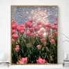 diy digital oil painting flower building landscape fill handmade diy decompression advanced sense of living room bedroom decorative painting