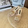 Modische Damen-Sandalen, perfekte Blumen-Spitzen-Pumps, Italien Originals, Peep-Toes, Sonnenblumen-Schnürsenkel, verziert, Designer, schlichtes Abendkleid, Sandale, High Heels, Box EU 34–43