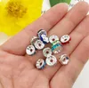 500X Mix bijoux lots Rondelle Intercalaire Perles Cristal Strass 8mm