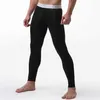 Solidny kolor męskie spodnie Johns Bielidma termiczna niska wzniesienie modalnych mężczyzn Mężczyźni M -xxl SH190927324Q